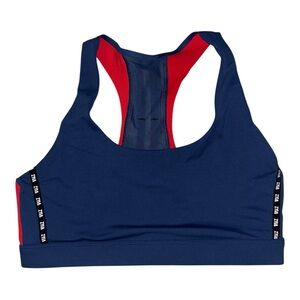 ZYIA Navy and Red Racerback Sports Bra